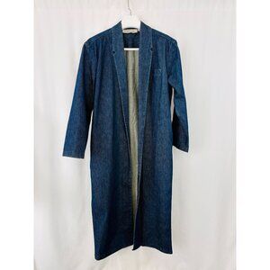 Vintage Norma Kamali Denim Duster Coat Women's Sz L